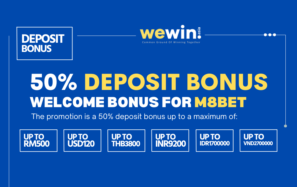 M8bet Deposit Bonus